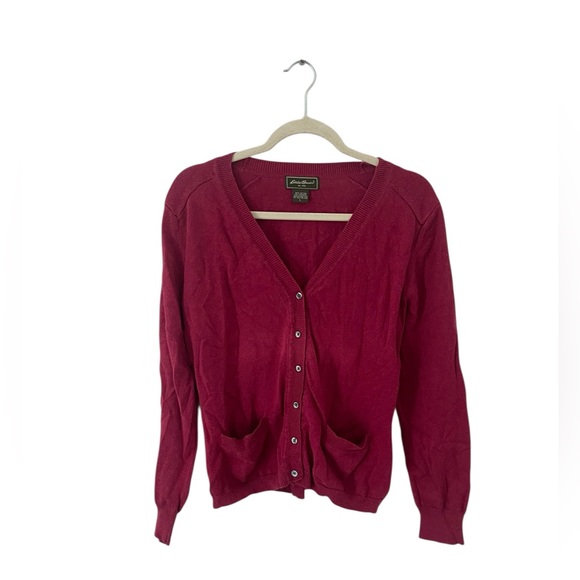 Eddie Bauer Pink  Cardigan - Picture 1 of 3